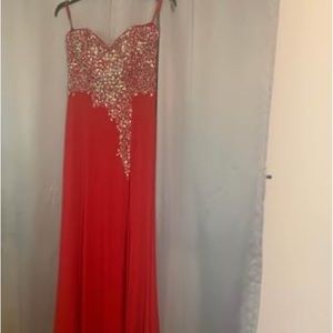 Red Prom Dress! Juniors size 13 originally from JCPenney. No alterations.